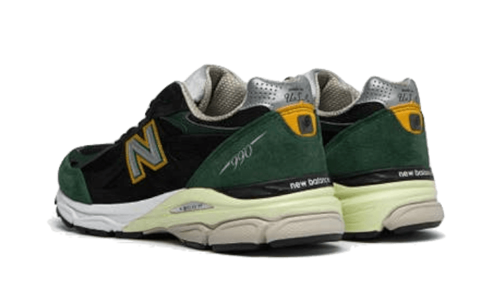 New Balance 990v3 MiUSA Black Green Yellow