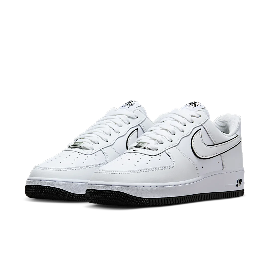 Nike Air Force 1 '07 Low White Black Outline Swoosh