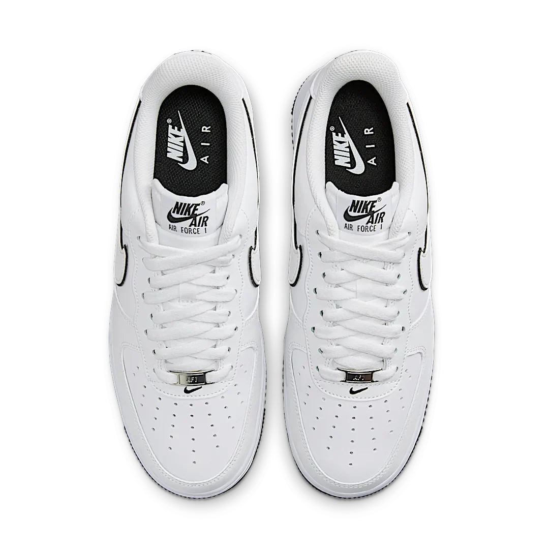 Nike Air Force 1 '07 Low White Black Outline Swoosh