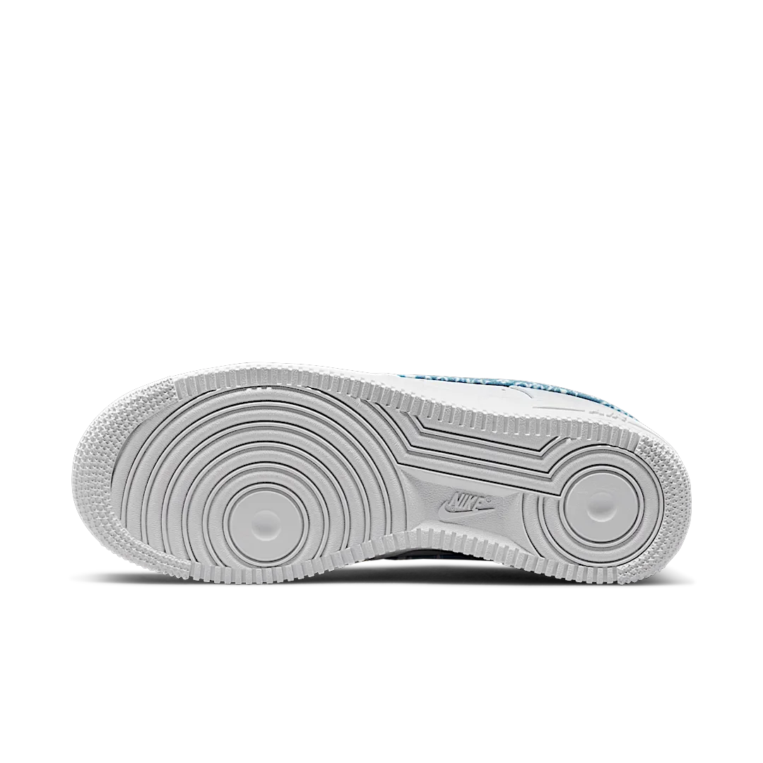 Nike Air Force 1 Low '07 Essential White Worn Blue Paisley