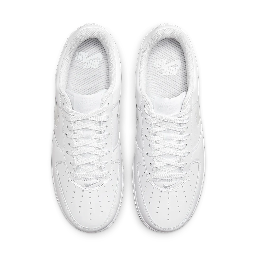 Nike Air Force 1 Low '07 Retro Color of the Month Jewel Swoosh Triple White