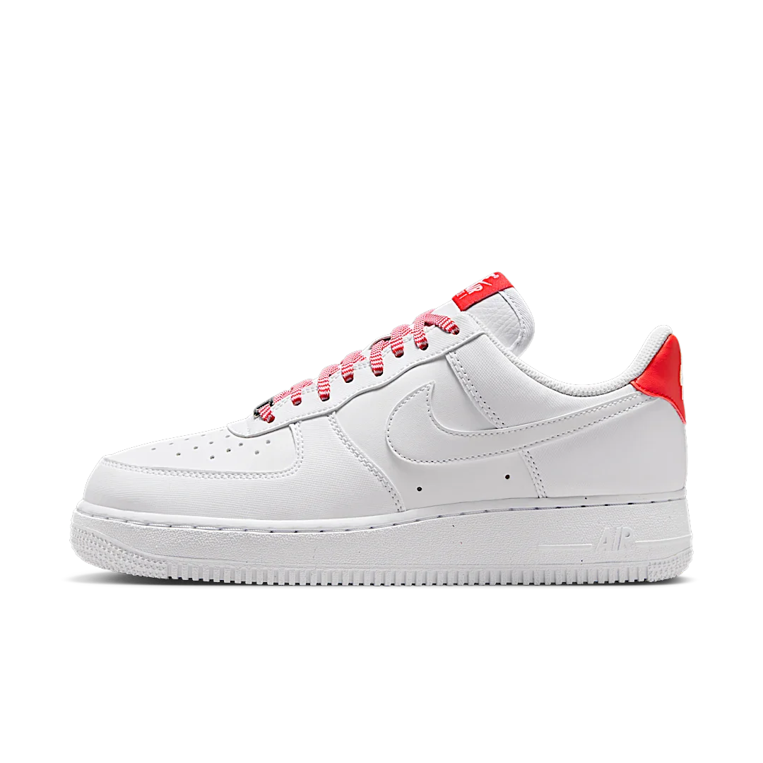 Nike Air Force 1 Low '07 White Pink Foam Metallic Silver Light Crimson