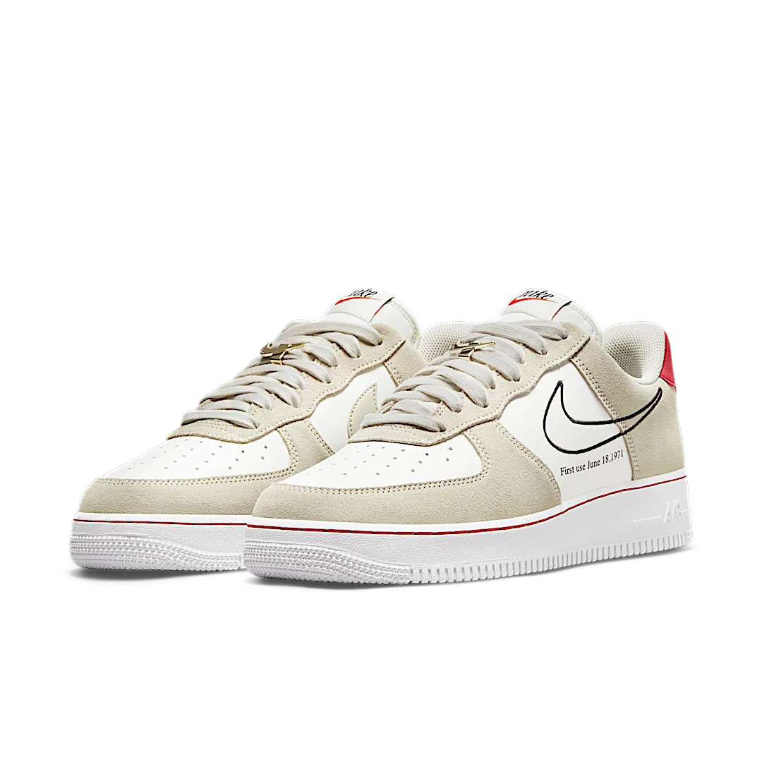 Nike Air Force 1 Low First Use Light Sail Red