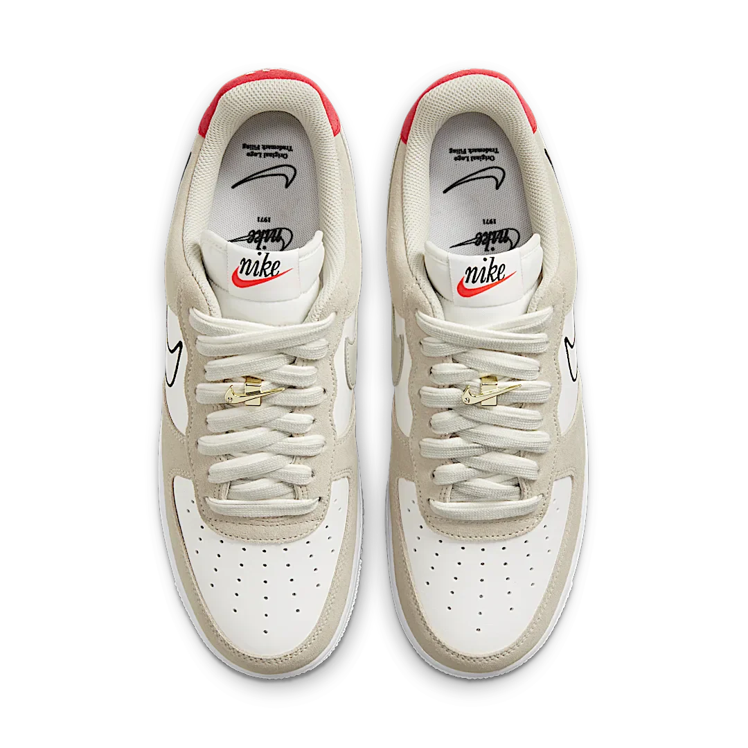 Nike Air Force 1 Low First Use Light Sail Red