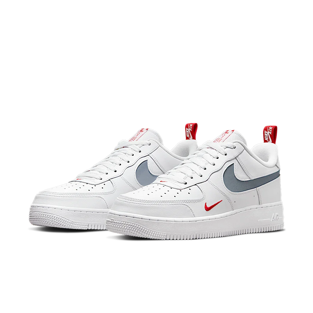 Nike Air Force 1 Low Reflective Swoosh White University Red