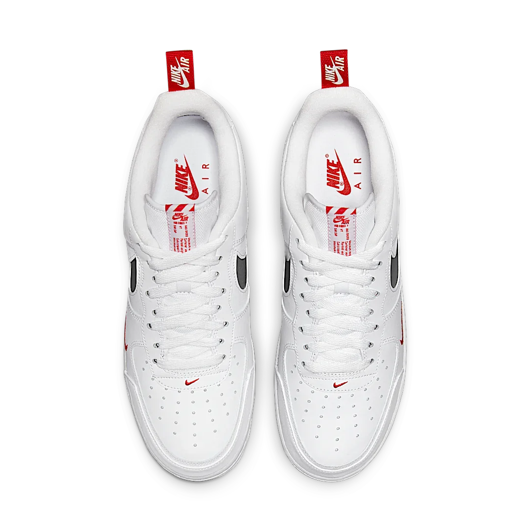 Nike Air Force 1 Low Reflective Swoosh White University Red