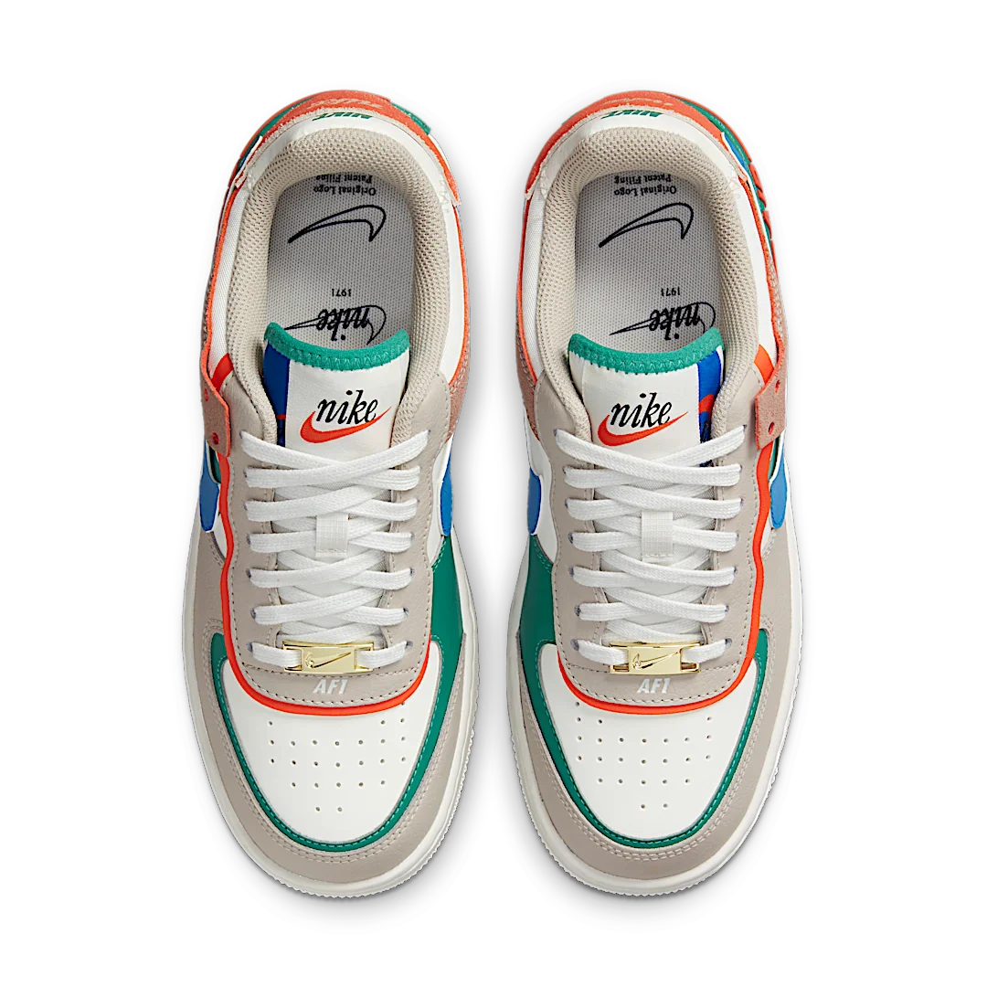 Nike Air Force 1 Low Shadow Sail Signal Blue Green