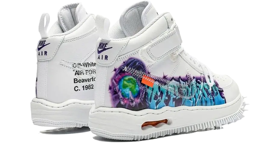 Nike Air Force 1 Mid Off-White Graffiti White