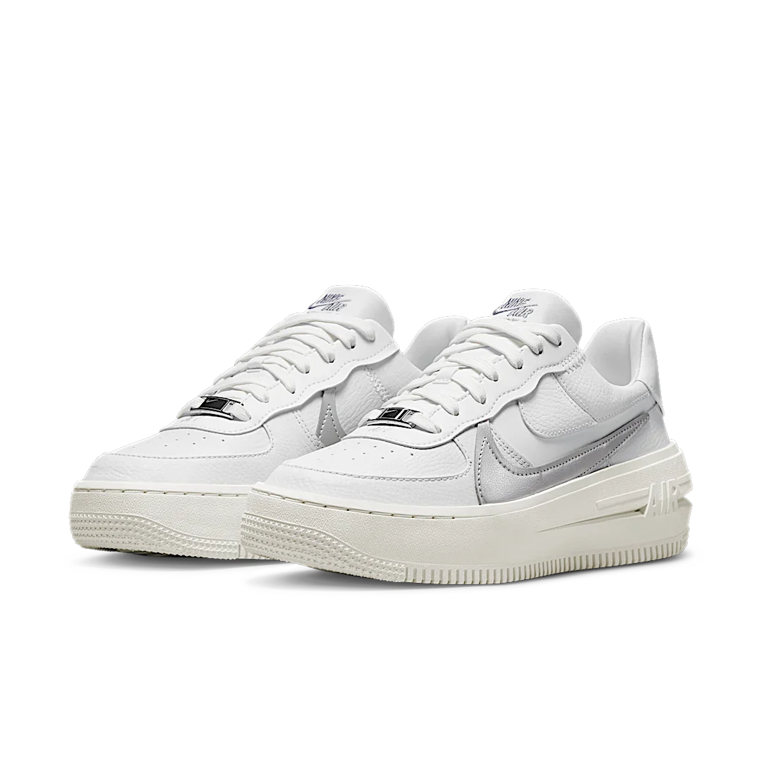 Nike Air Force 1 PLT.AF.ORM Summit White Metalic Silver