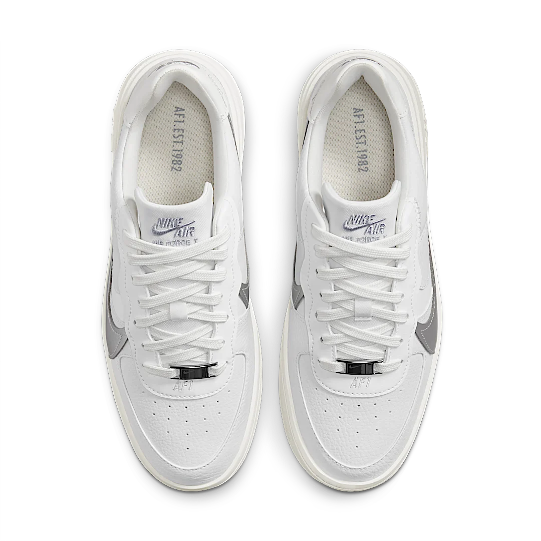 Nike Air Force 1 PLT.AF.ORM Summit White Metalic Silver