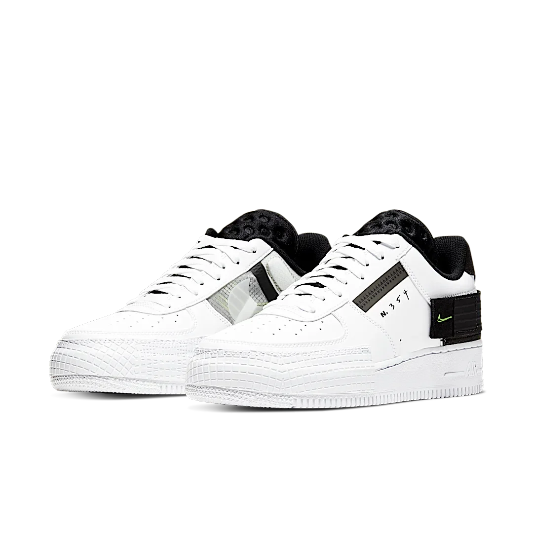 Nike Air Force 1 Type White Black Volt