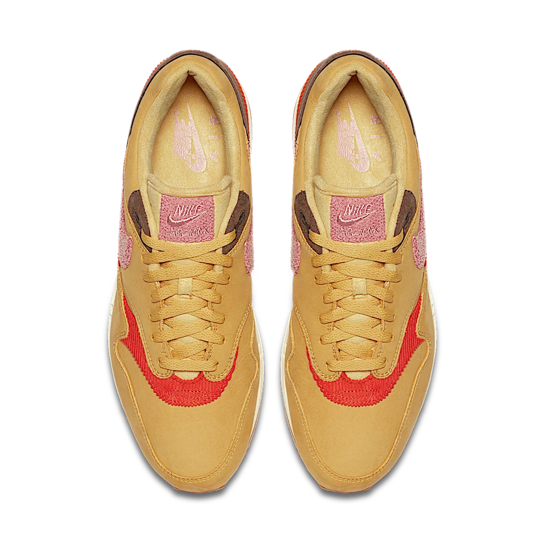 Nike Air Max 1 Crepe Wheat Gold Rust Pink