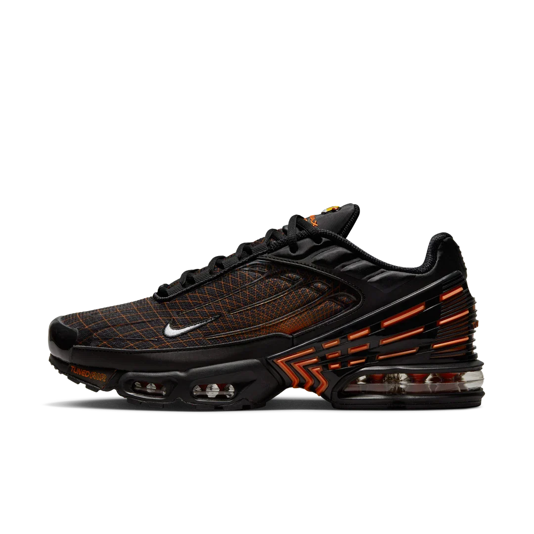 Nike Air Max Plus 3 Black Orange Spirograph