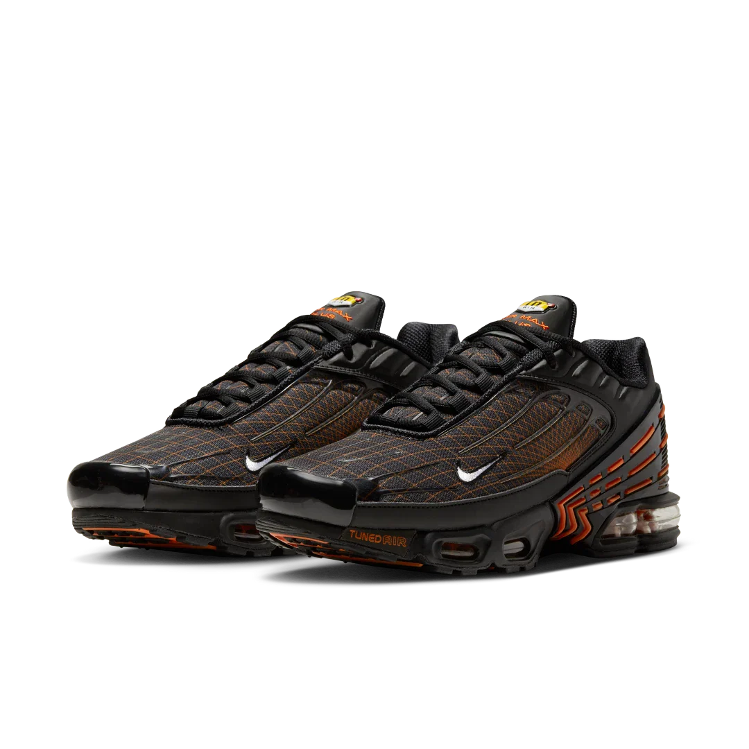 Nike Air Max Plus 3 Black Orange Spirograph