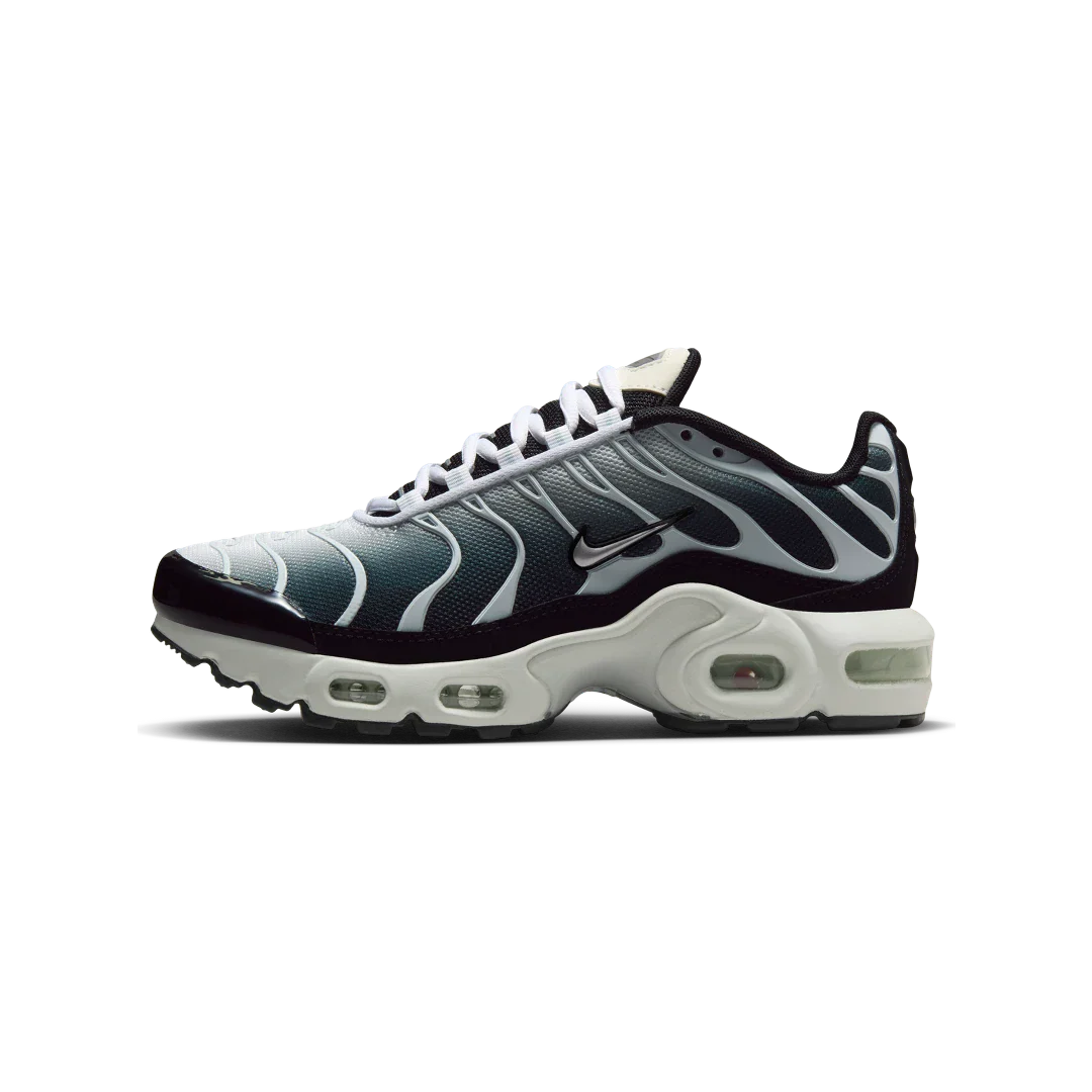 Nike Air Max Plus Black White Sail Metallic Cool Grey