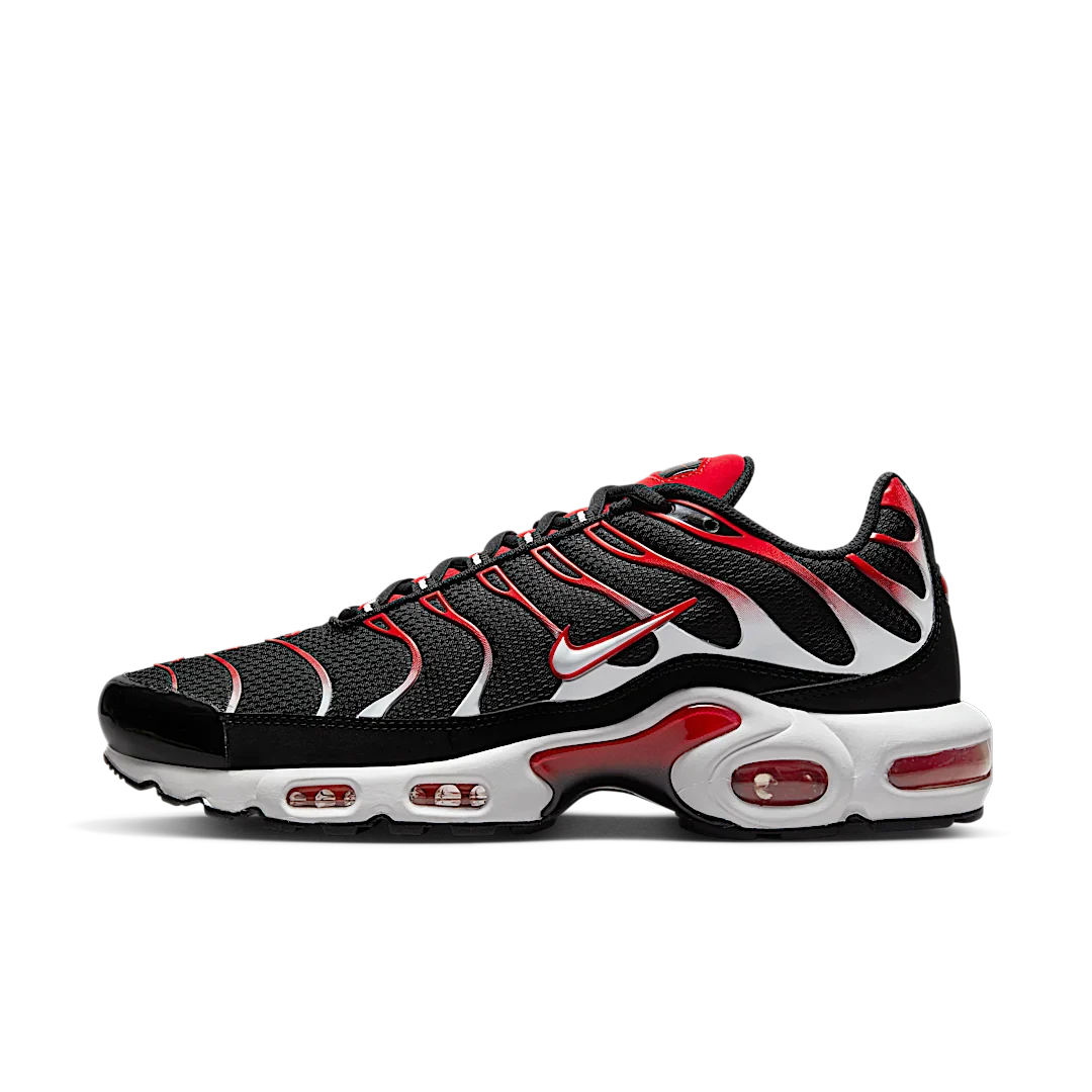 Nike Air Max Plus Black White University Red