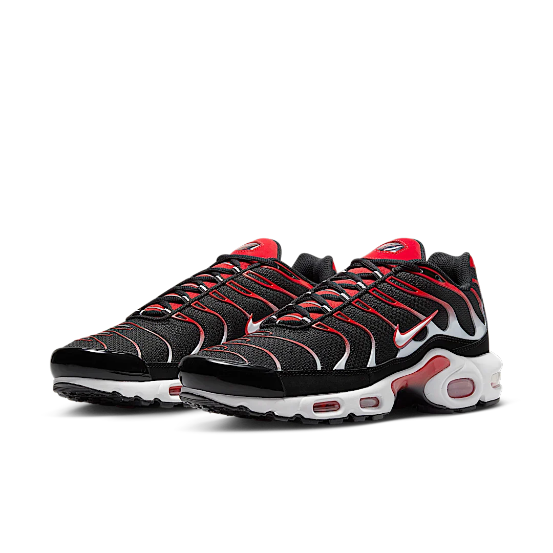 Nike Air Max Plus Black White University Red