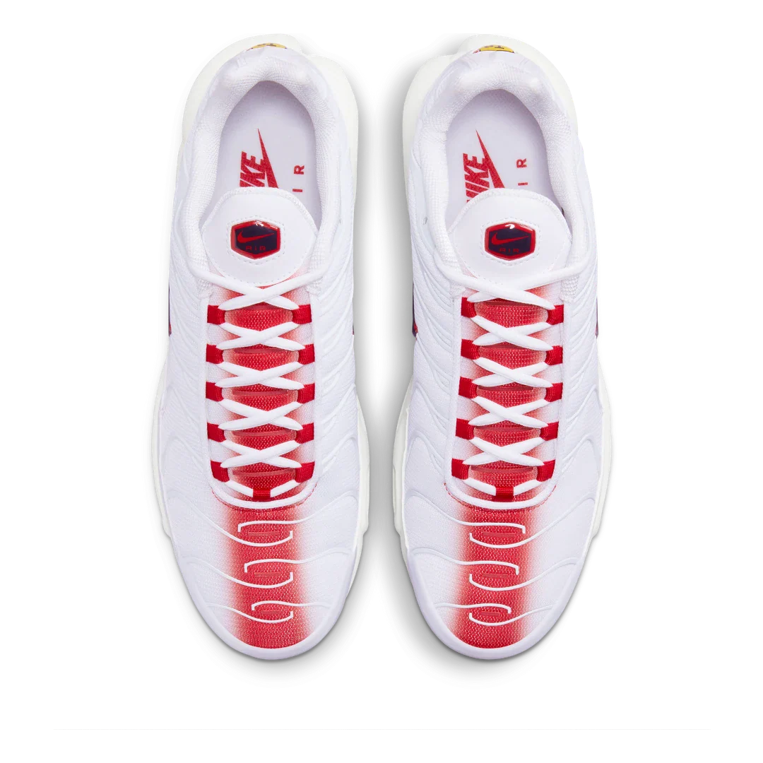 Nike Air Max Plus White University Red