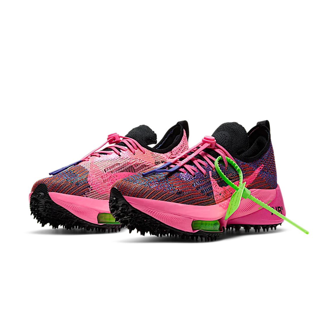 Nike Air Zoom Tempo Next% Flyknit Off-White Racer Blue Pink Glow