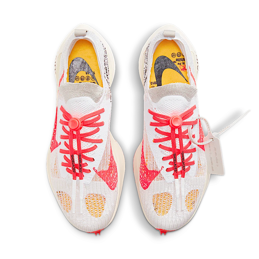 Nike Air Zoom Tempo Next% Flyknit Off White White Solar Red