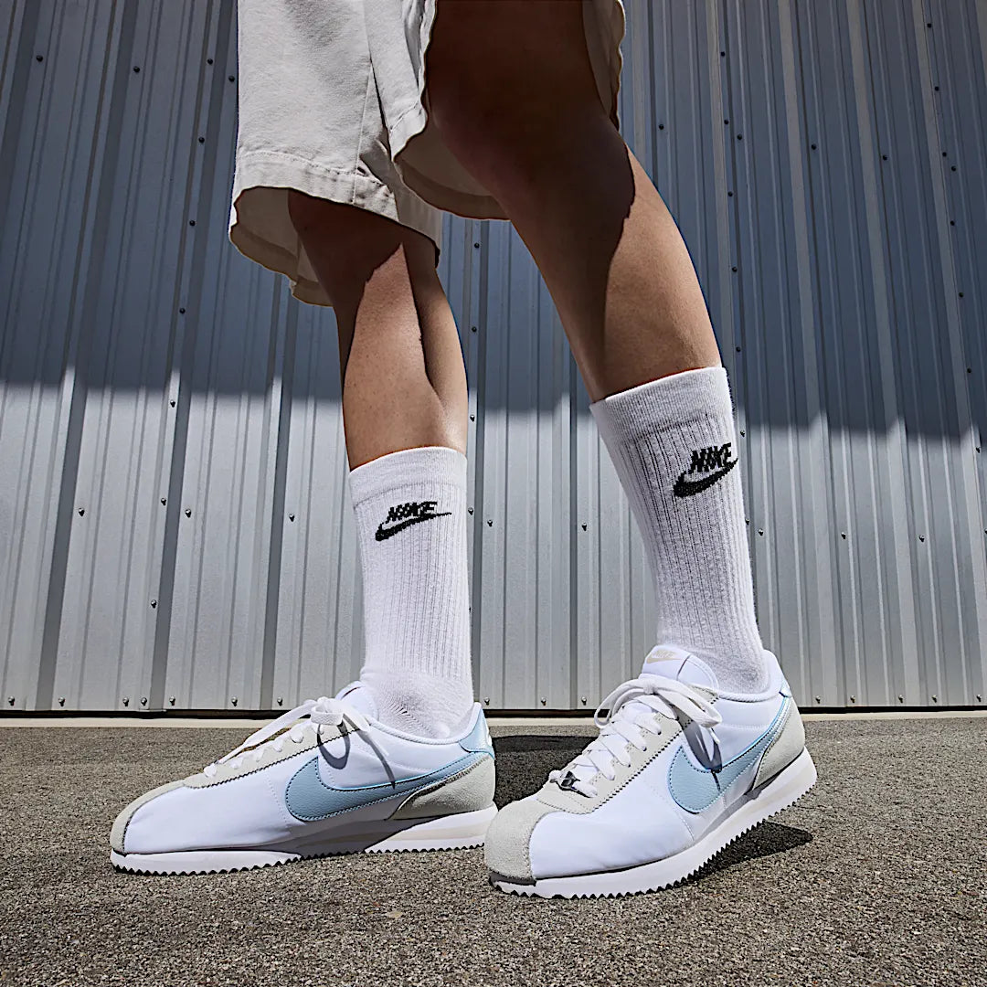 Nike Cortez Textile White Light Orewood Brown Summit White Light Armory Blue