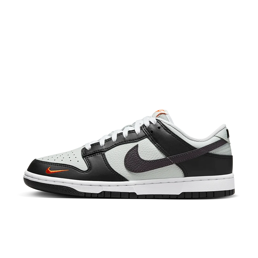 Nike Dunk Low Black Total Orange Mini Swoosh