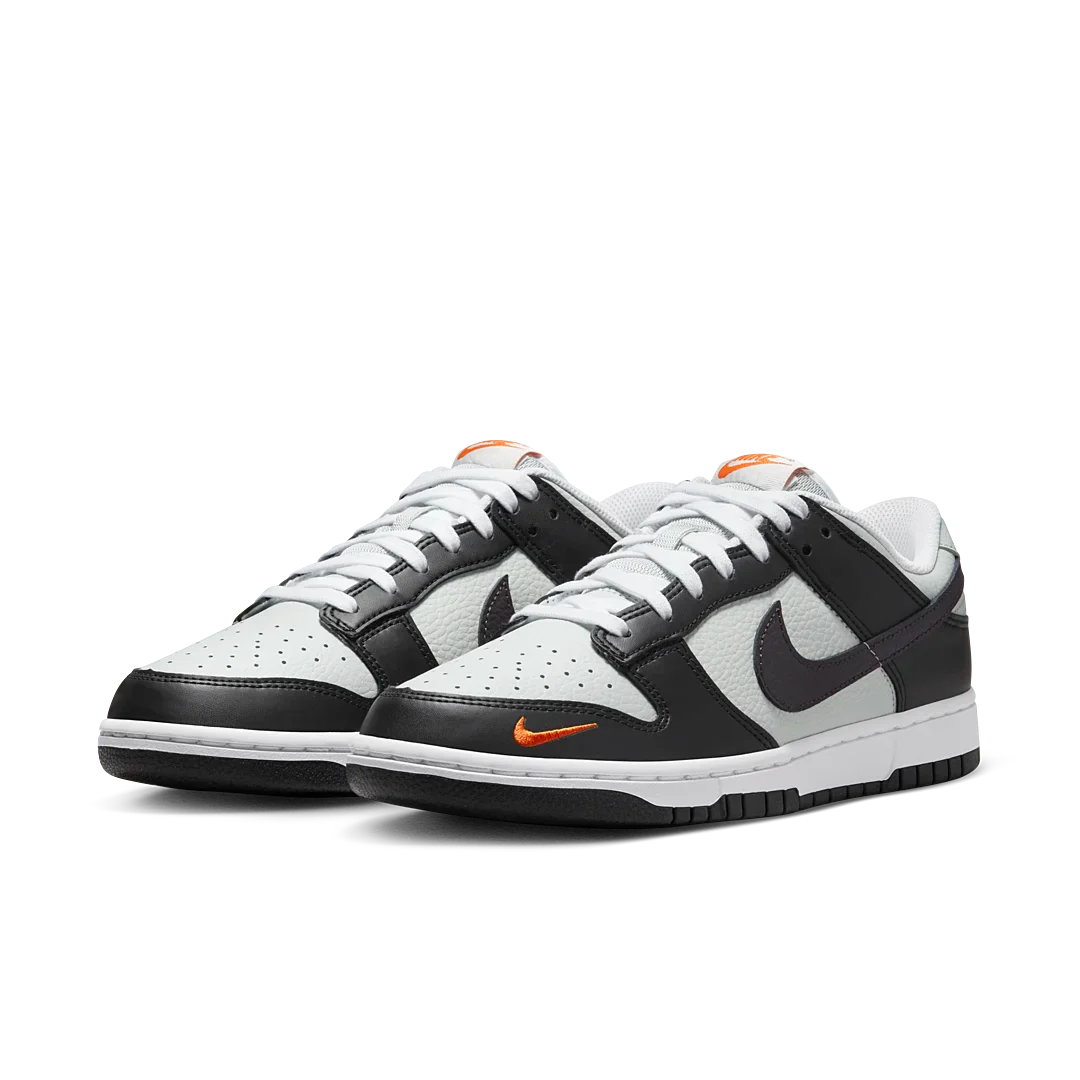Nike Dunk Low Black Total Orange Mini Swoosh