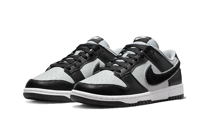 Nike Dunk Low Chenille Swoosh Black Grey