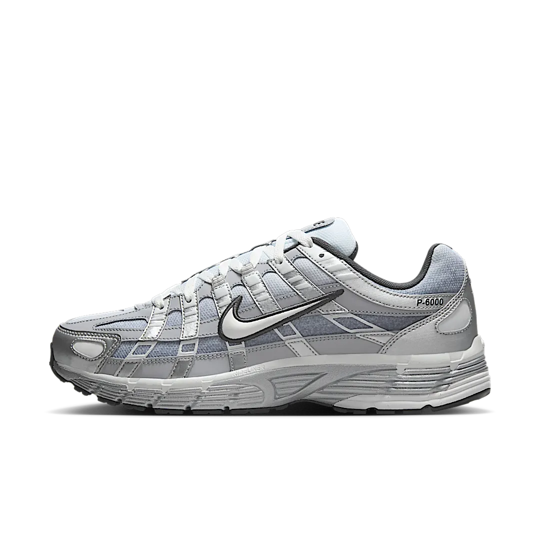 Nike P-6000 Metallic Silver Summit White-Wolf Grey