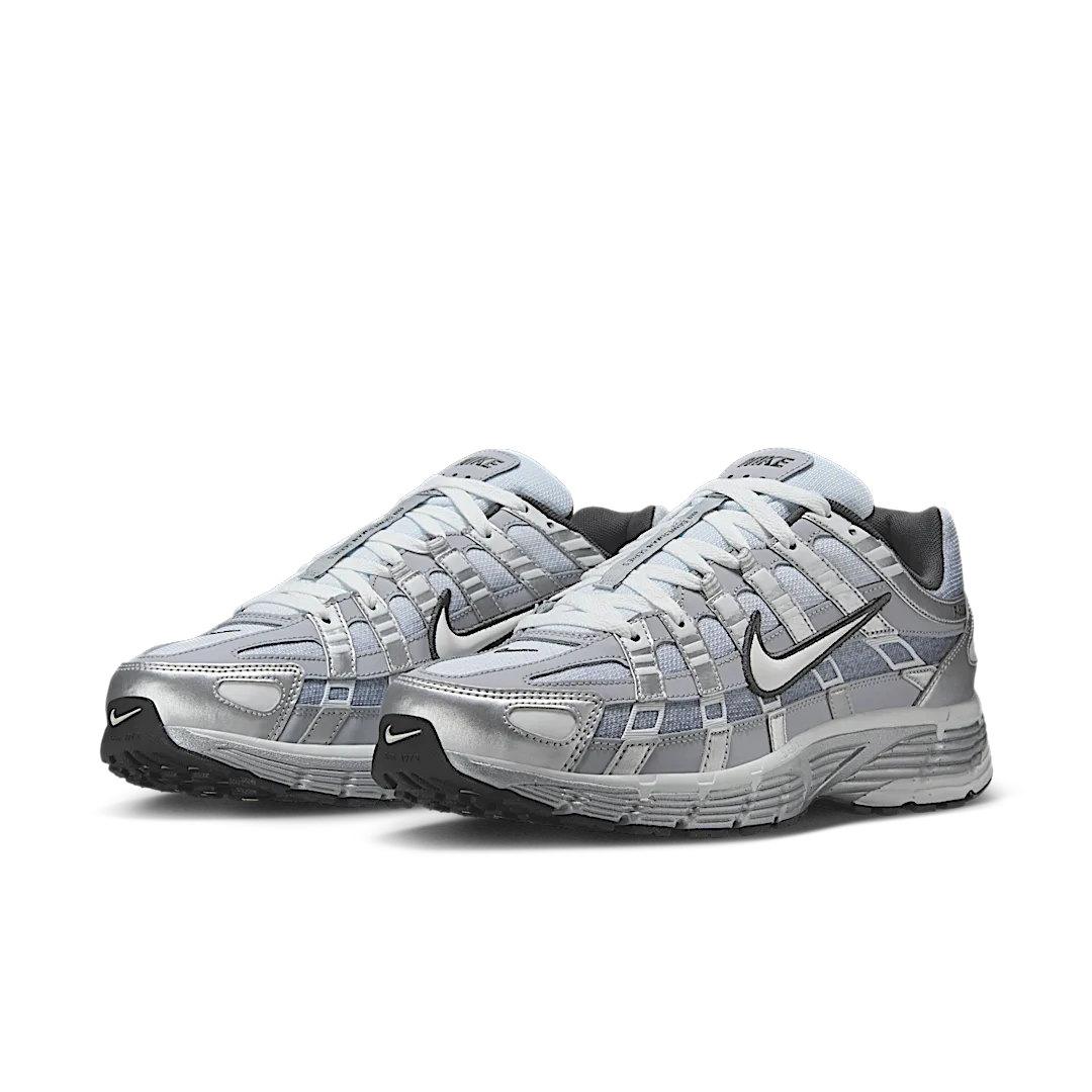 Nike P-6000 Metallic Silver Summit White-Wolf Grey