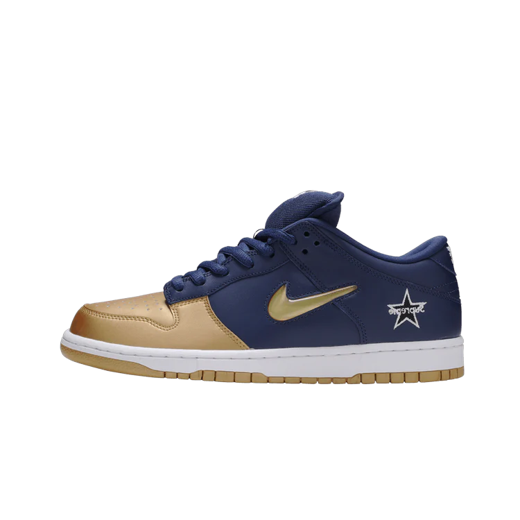 Nike SB Dunk Low Supreme Jewel Swoosh Gold