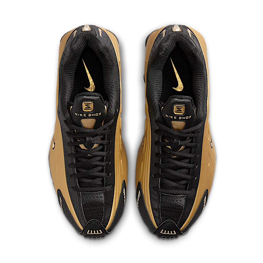 Nike Shox R4 Black Metallic Gold