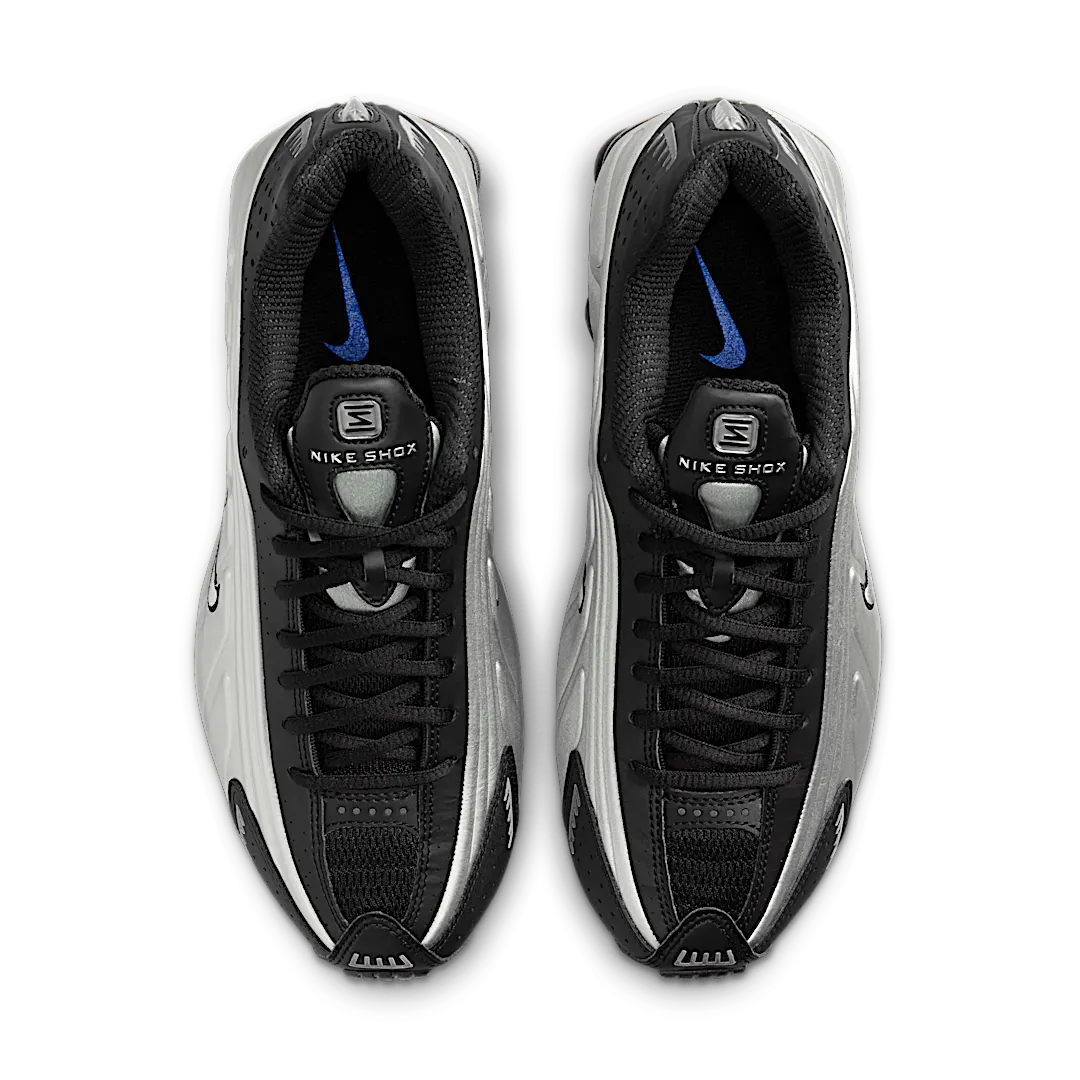 Nike Shox R4 Metallic Silver Black Racer Blue