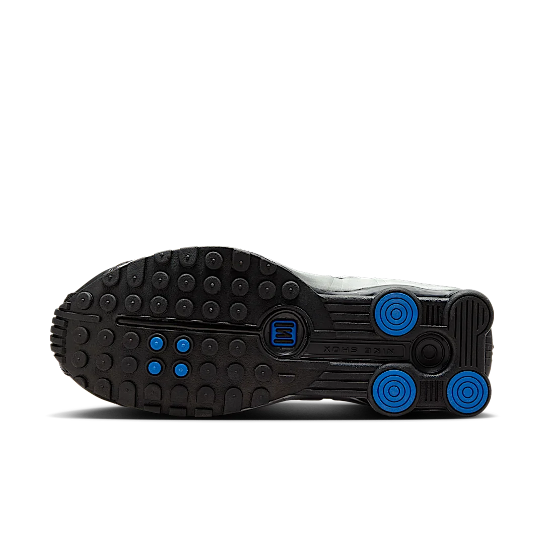 Nike Shox R4 Metallic Silver Black Racer Blue