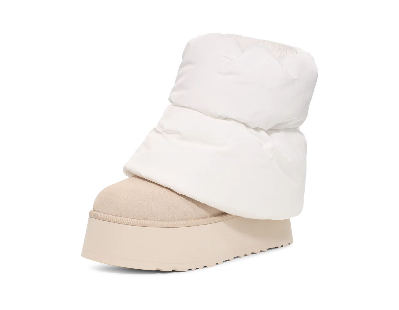 UGG Classic Mini Dipper Puffer Boot White Ceramic