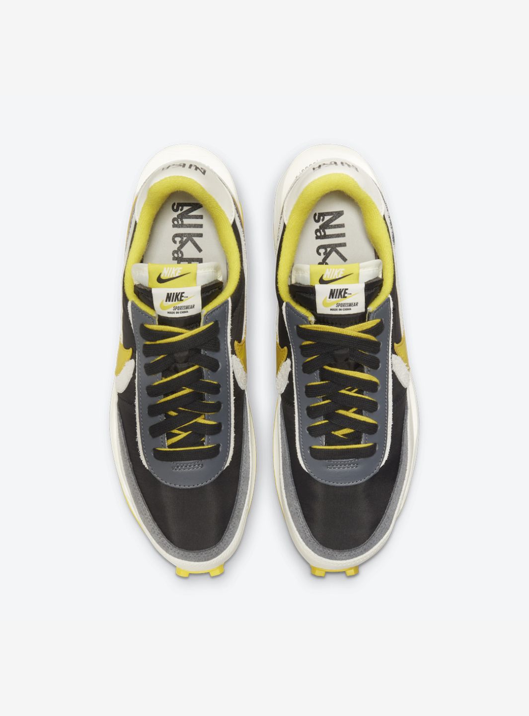 Nike LD Waffle Sacai Undercover Black Bright Citron