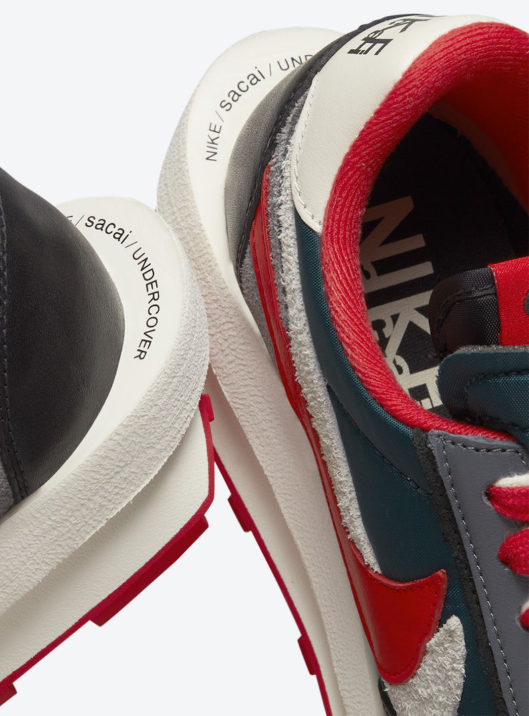 Nike LD Waffle Sacai Undercover Midnight Spruce University Red