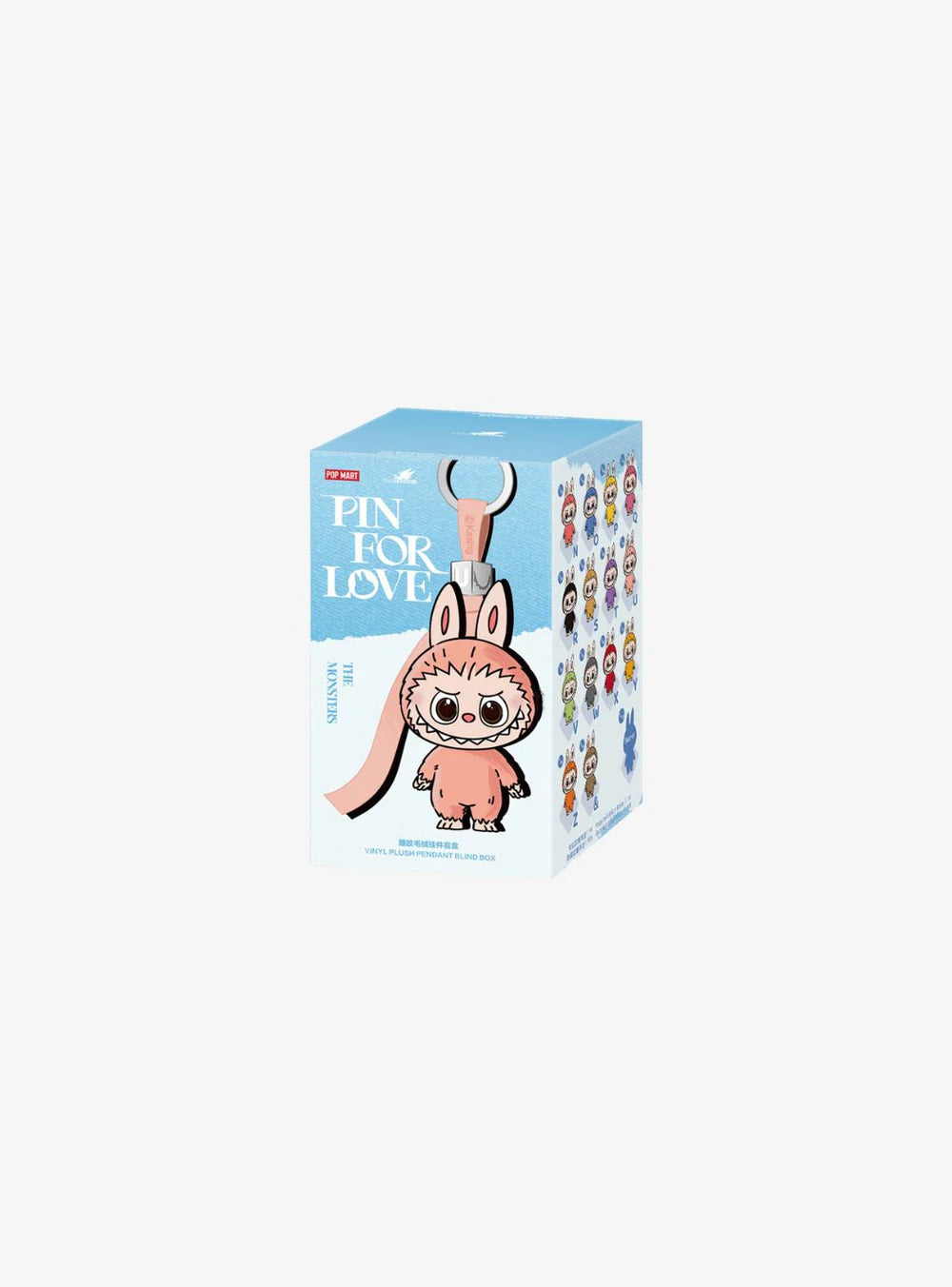 Pop Mart Labubu The Monsters Pin for Love Series Vinyl Plush Pendant (N-Z) (1 Blind Box)