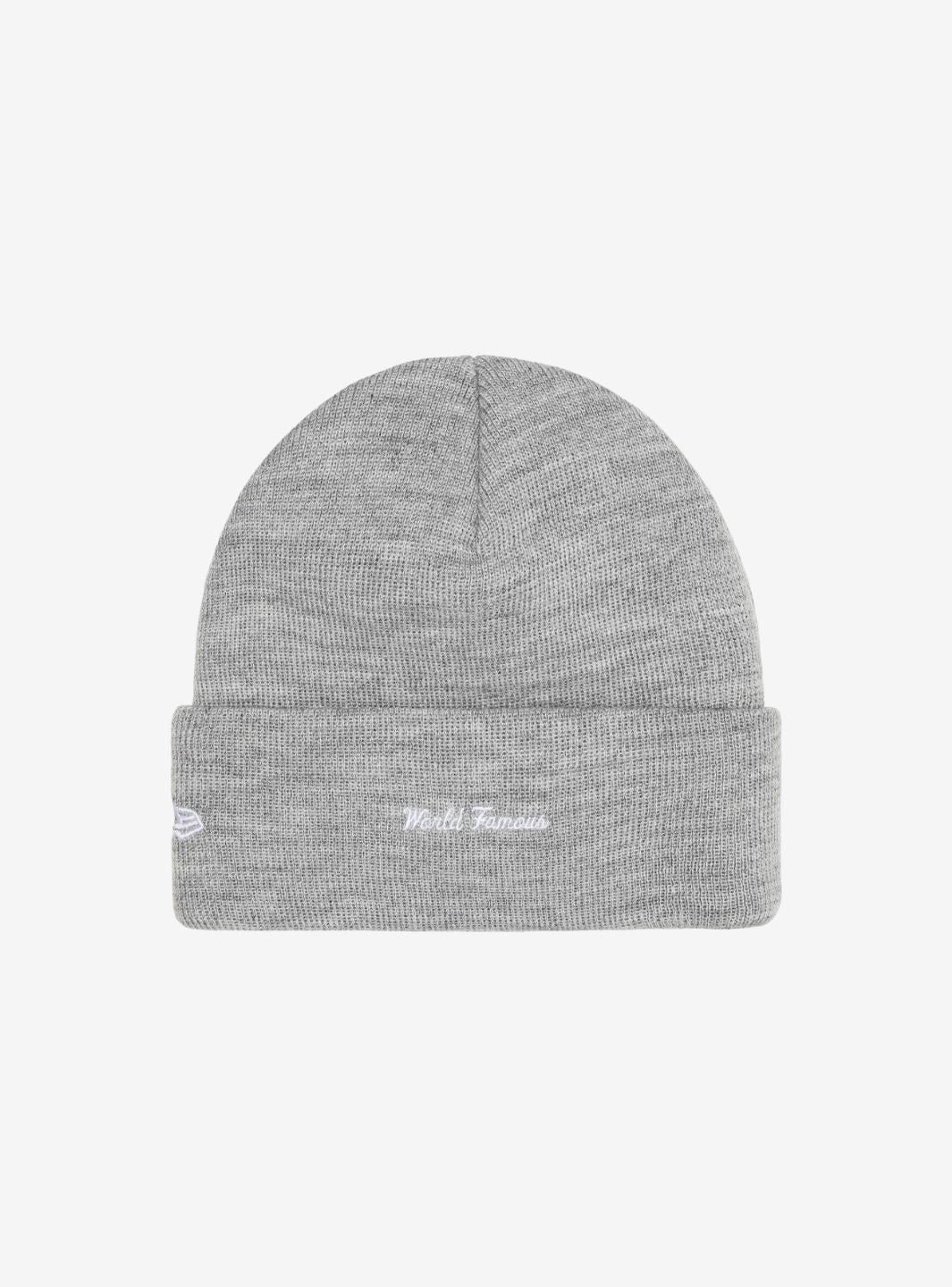 Supreme New Era Box Logo Beanie Heather Grey (FW25)