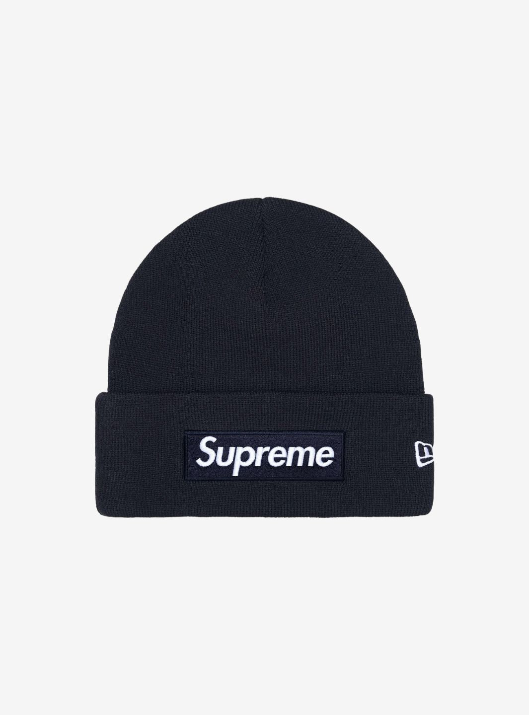 Supreme New Era Box Logo Beanie Navy (FW25)
