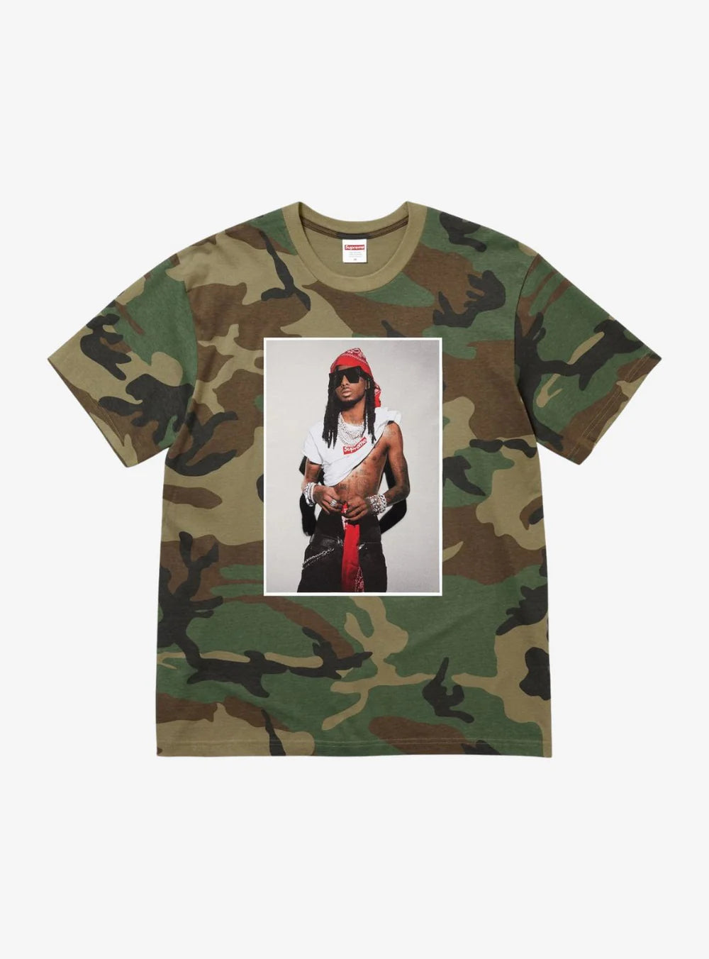 Supreme Playboi Carti T-Shirt Woodland Camo