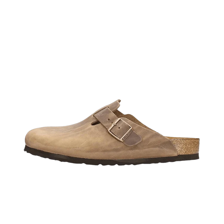 Birkenstock Boston Oiled Leather Tobacco Brown