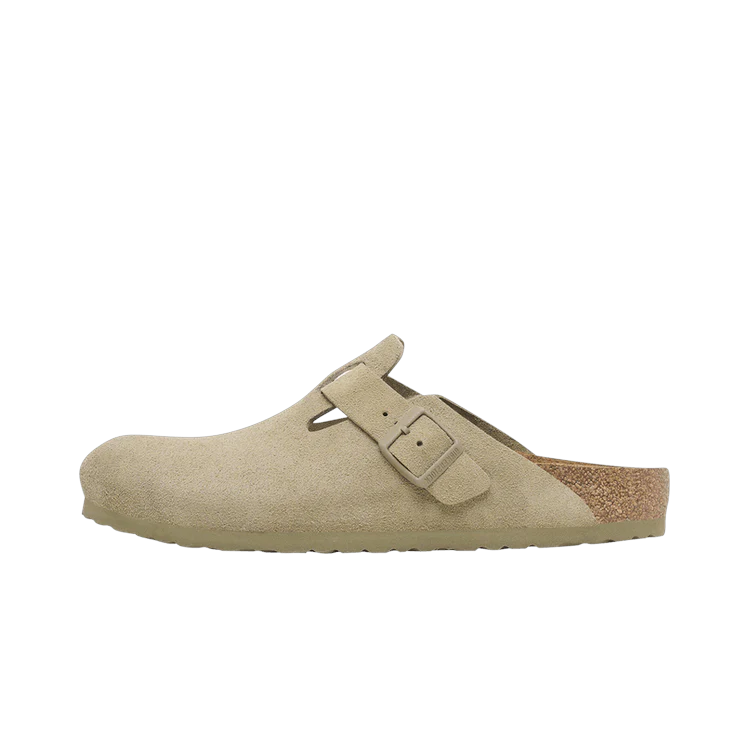 Birkenstock Boston Suede Faded Khaki