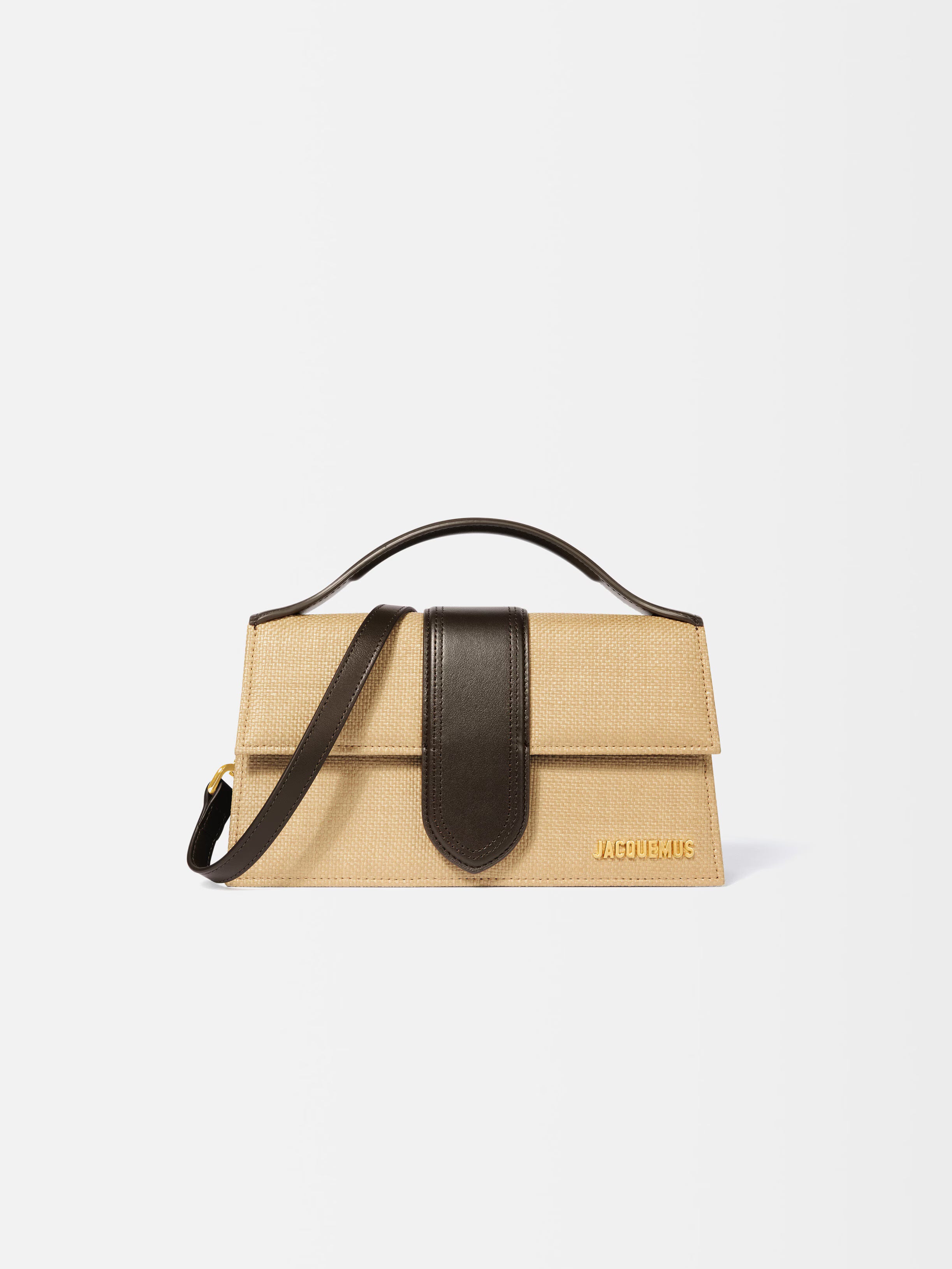 Jacquemus Grand Bambino Natural Dark Brown