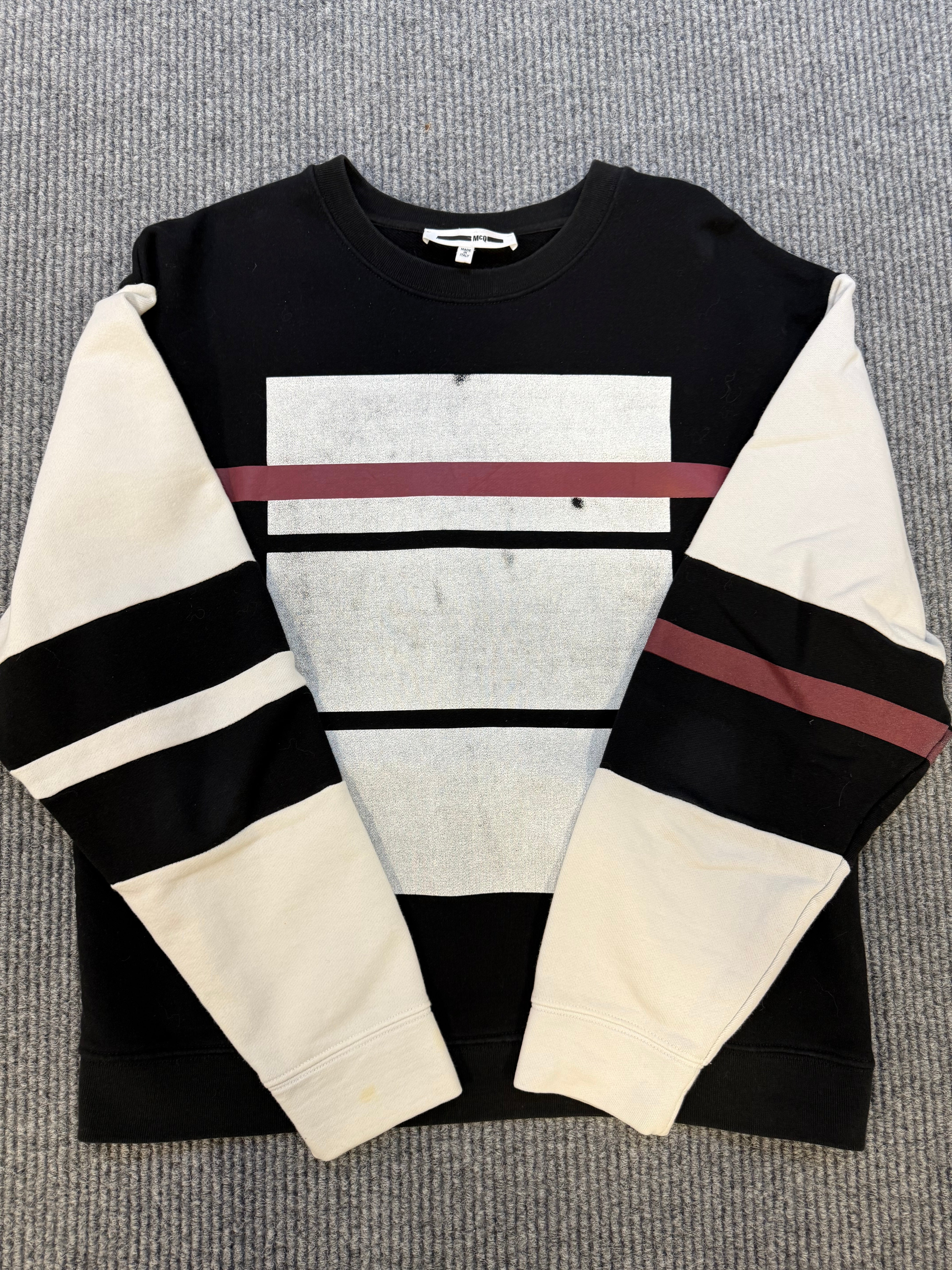 McQ Crewneck Black White L
