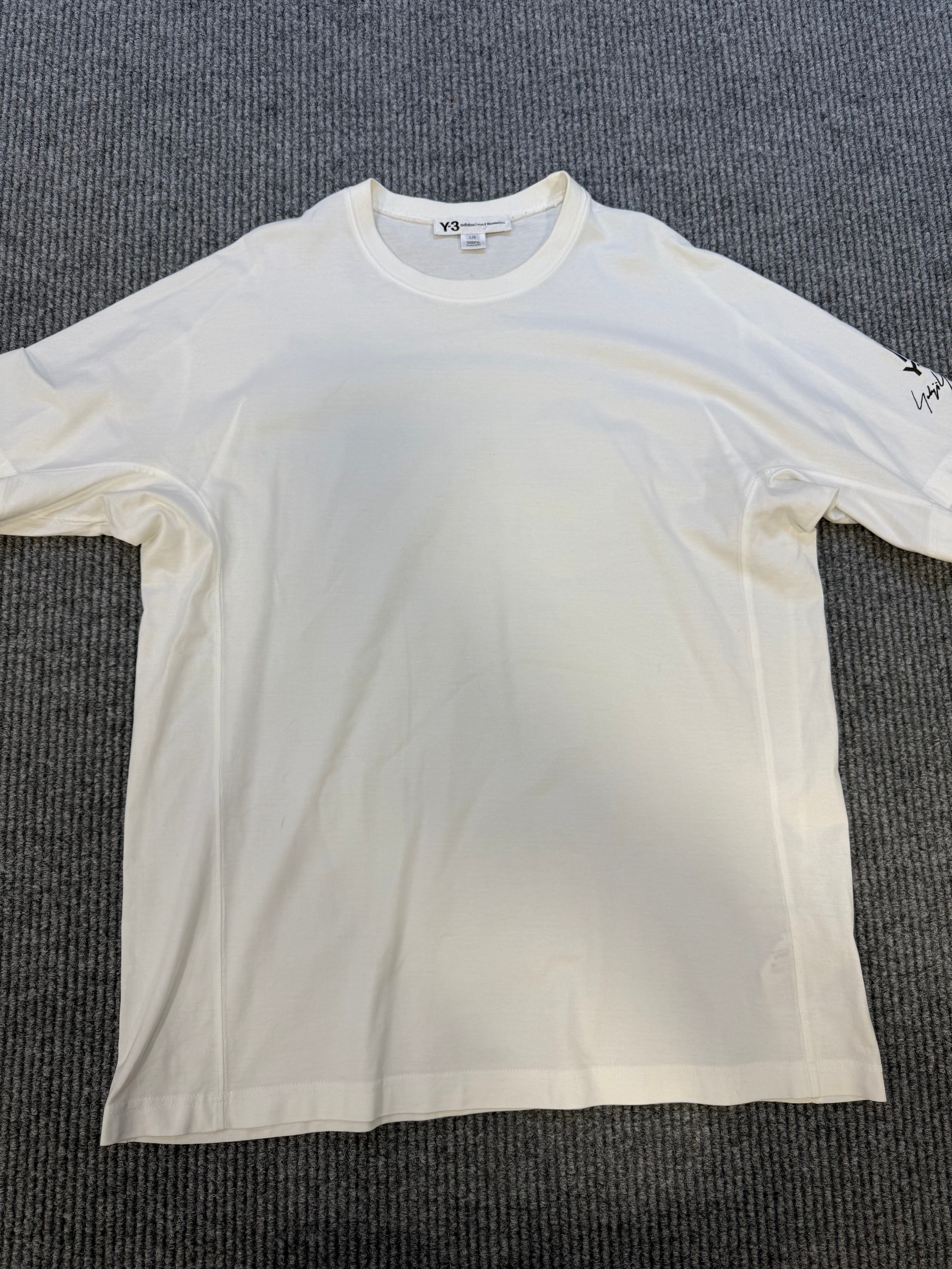 Y-3 Tee White L