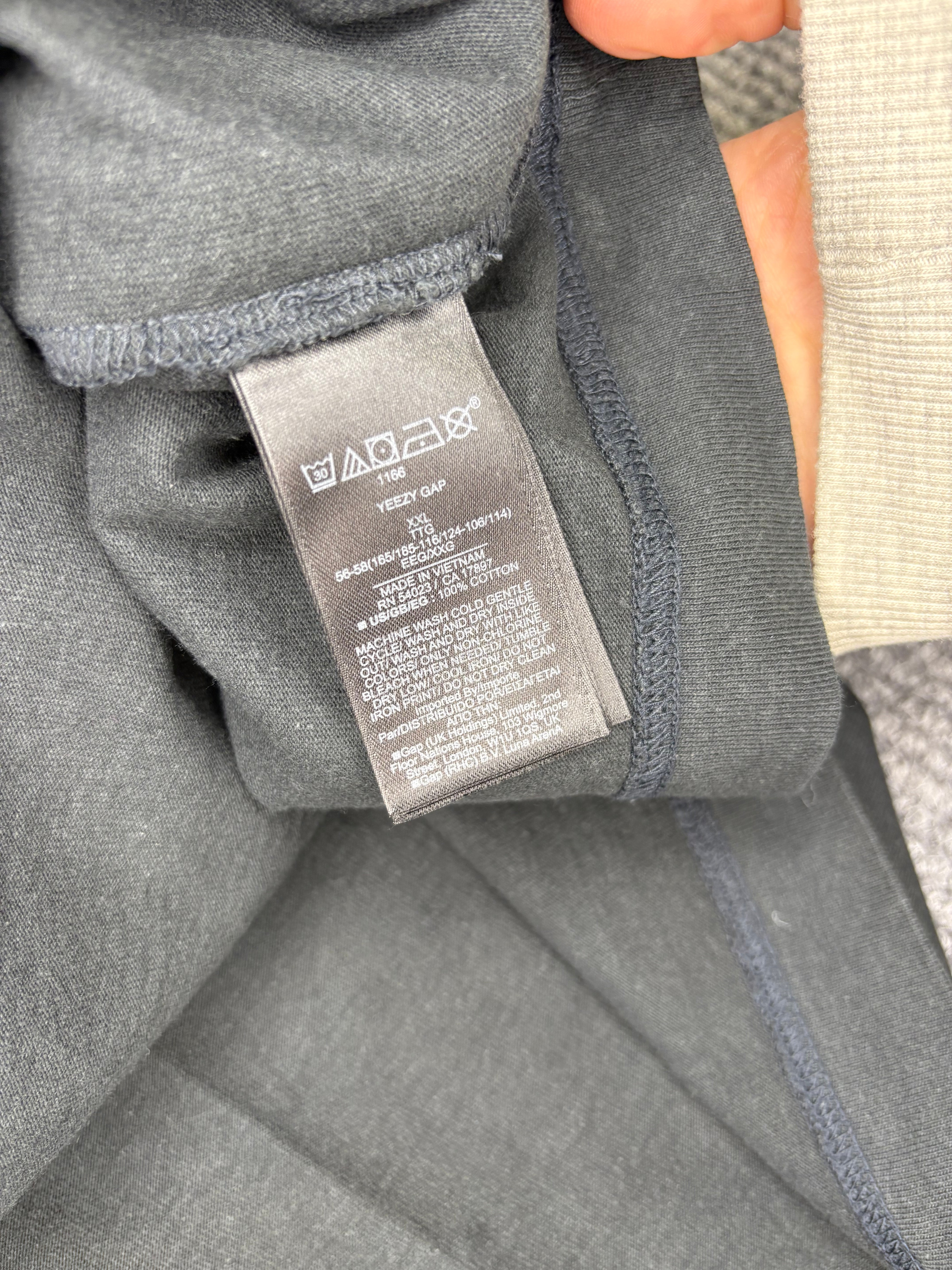 Yeezy Gap Balenciaga Longsleeve Dark Grey XXL