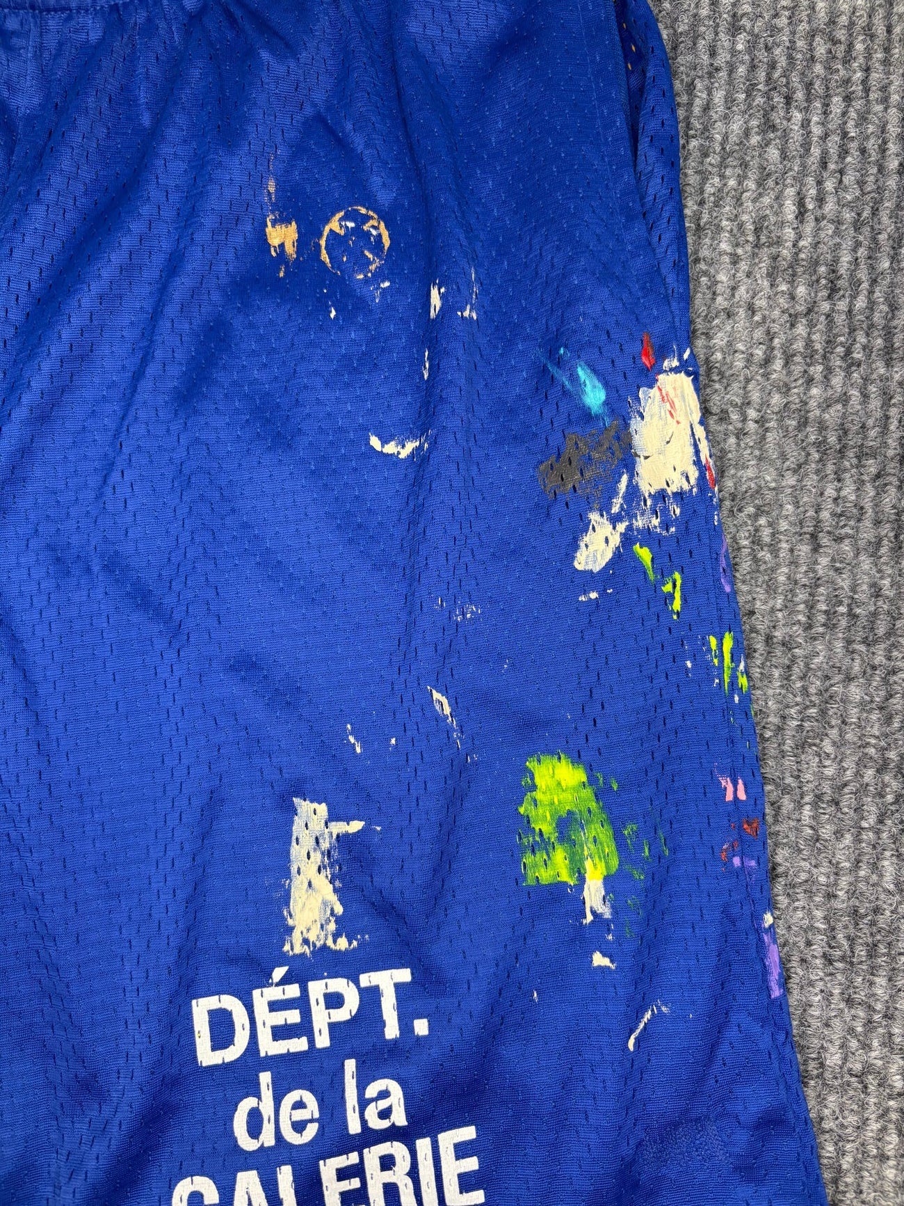 Gallery Dept French Studio Gym Paint Blue Short M