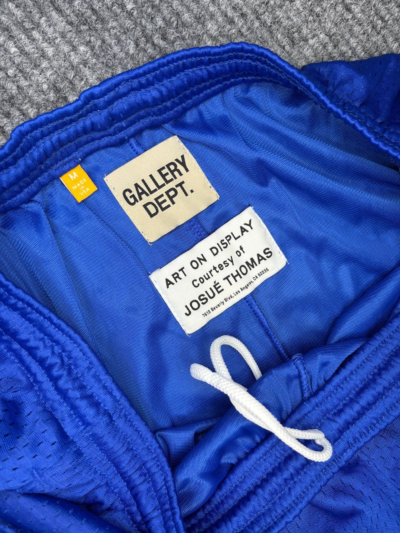 Gallery Dept French Studio Gym Paint Blue Short M