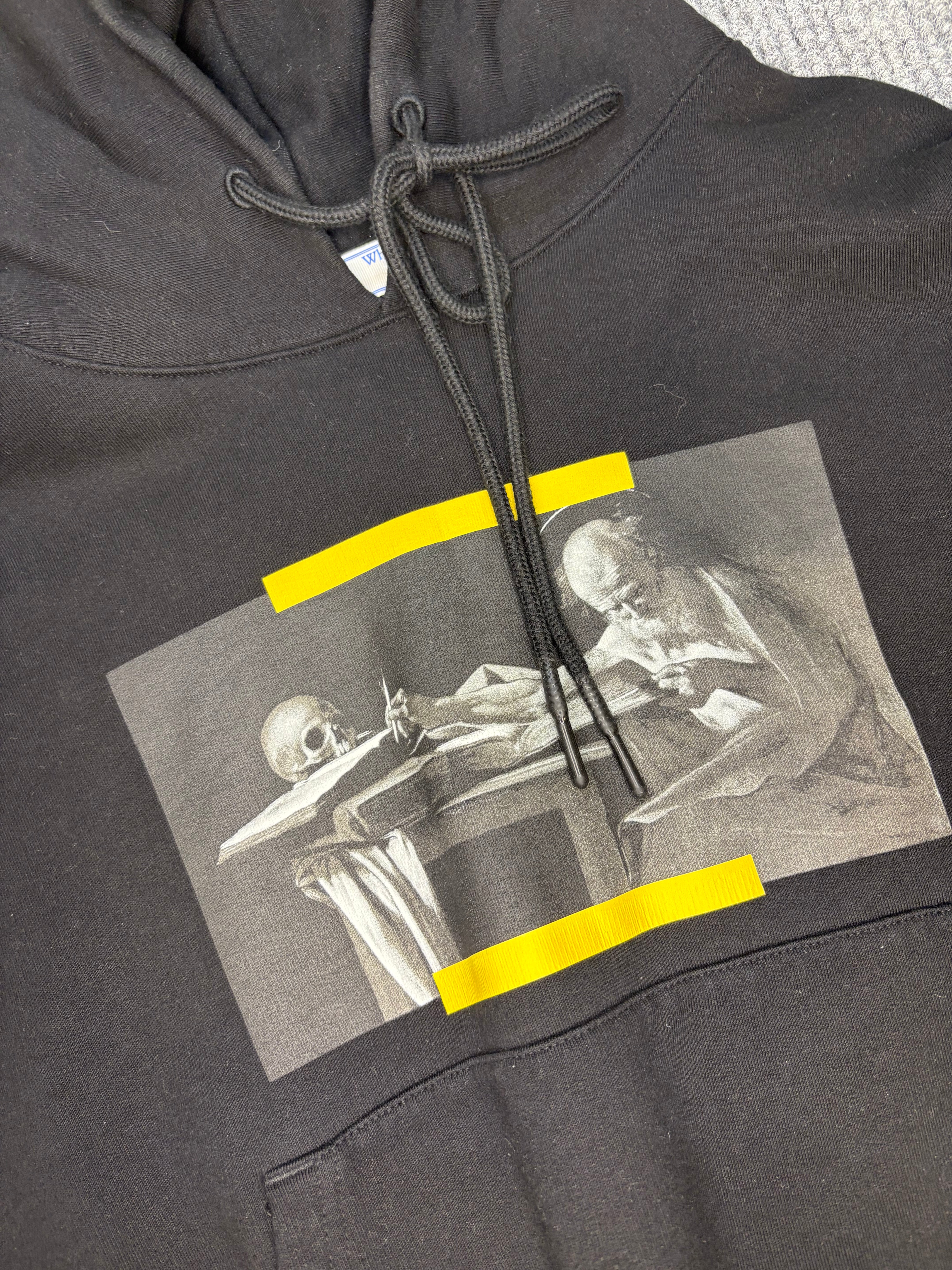 Off-White Hoodie Caravaggio Black Yellow M